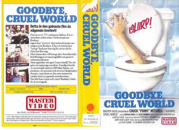 8515 GOODBYE CRUEL WORLD  (VHS)